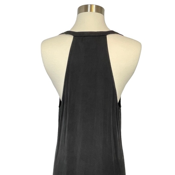 Dolan Black Halter T-Shirt Dress Handkerchief Hem Deep Armholes Size S - Picture 6 of 11